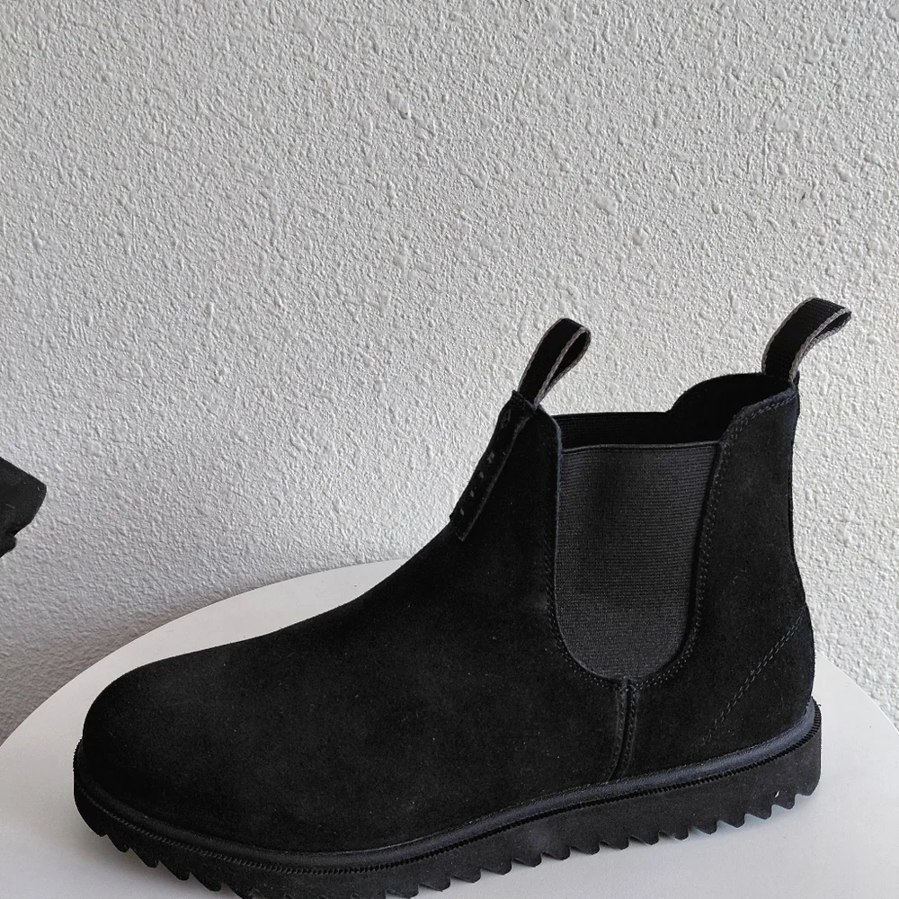 Nwob Reef Otis Black Suede Chelsea Boots CJ5169